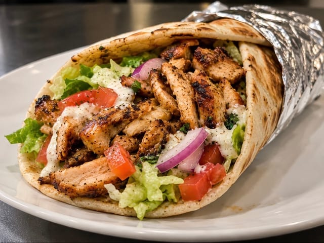 Chicken Shawarma Sandwich.