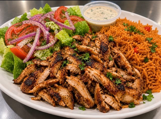 Chicken Shawarma Meal.